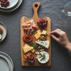 Personalized Cherry Charcuterie Board with Handle | Custom Engraved Live Edge Serving Board