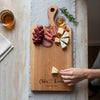 Personalized Cherry Charcuterie Board with Handle | Custom Engraved Live Edge Serving Board