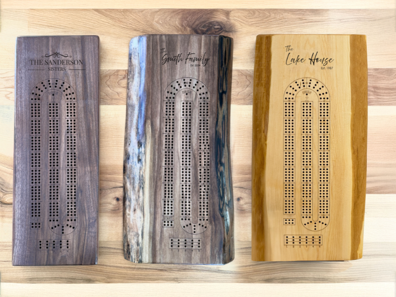 Personalized Handmade Cribbage Boards