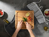 Personalized Cutting Boards, End Grain Walnut and Maple Custom Engraved Boards.