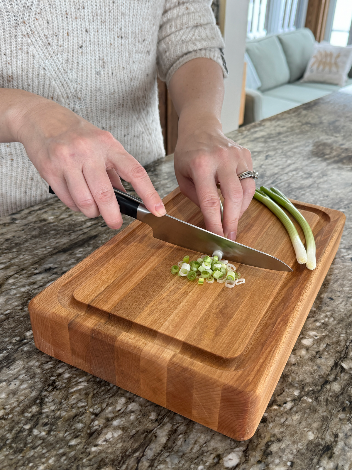 Personalized Cutting Boards, End Grain Walnut and Maple Custom Engraved Boards.