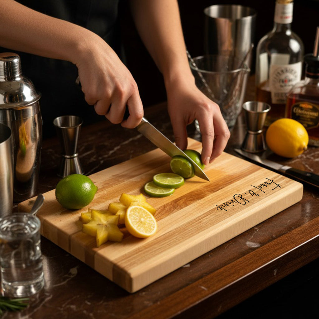 Personalized Cutting Boards, Edge Grain Maple Custom Engraved Boards.