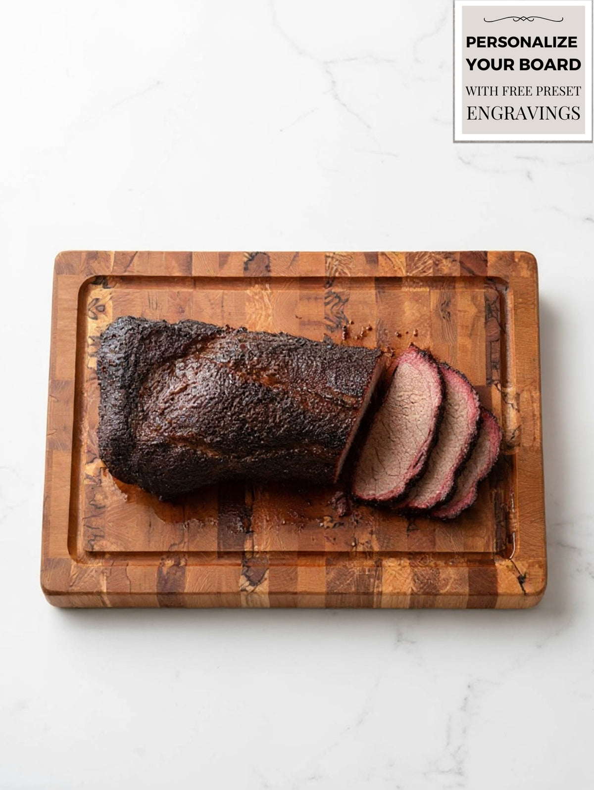 Personalized Cutting Boards, End Grain Walnut and Maple Custom Engraved Boards.