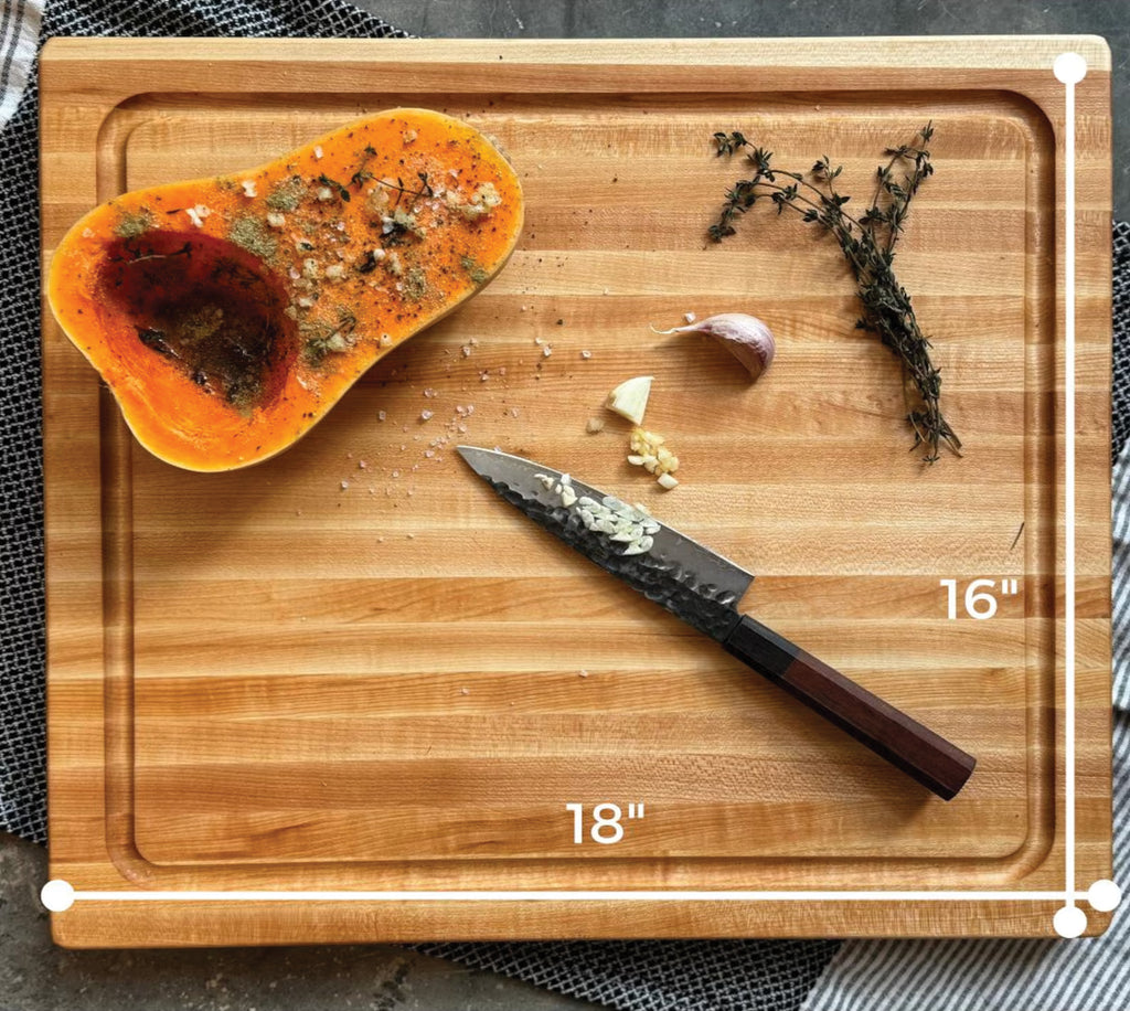 Personalized Cutting Boards, End Grain Walnut and Maple Custom Engraved Boards.