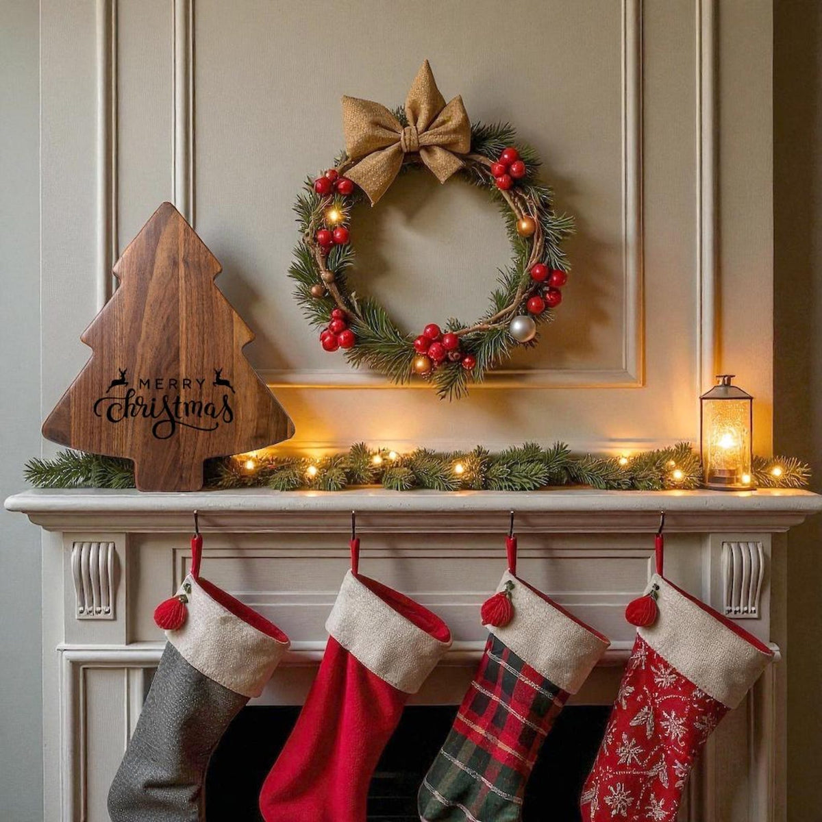 Holiday Charcuterie Boards - Personalized Christmas Tree Tray