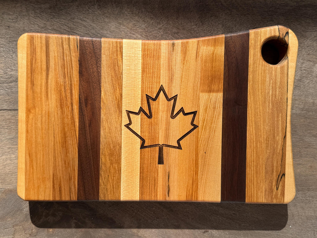 Canadian Flag Cutting Board and Serving Board