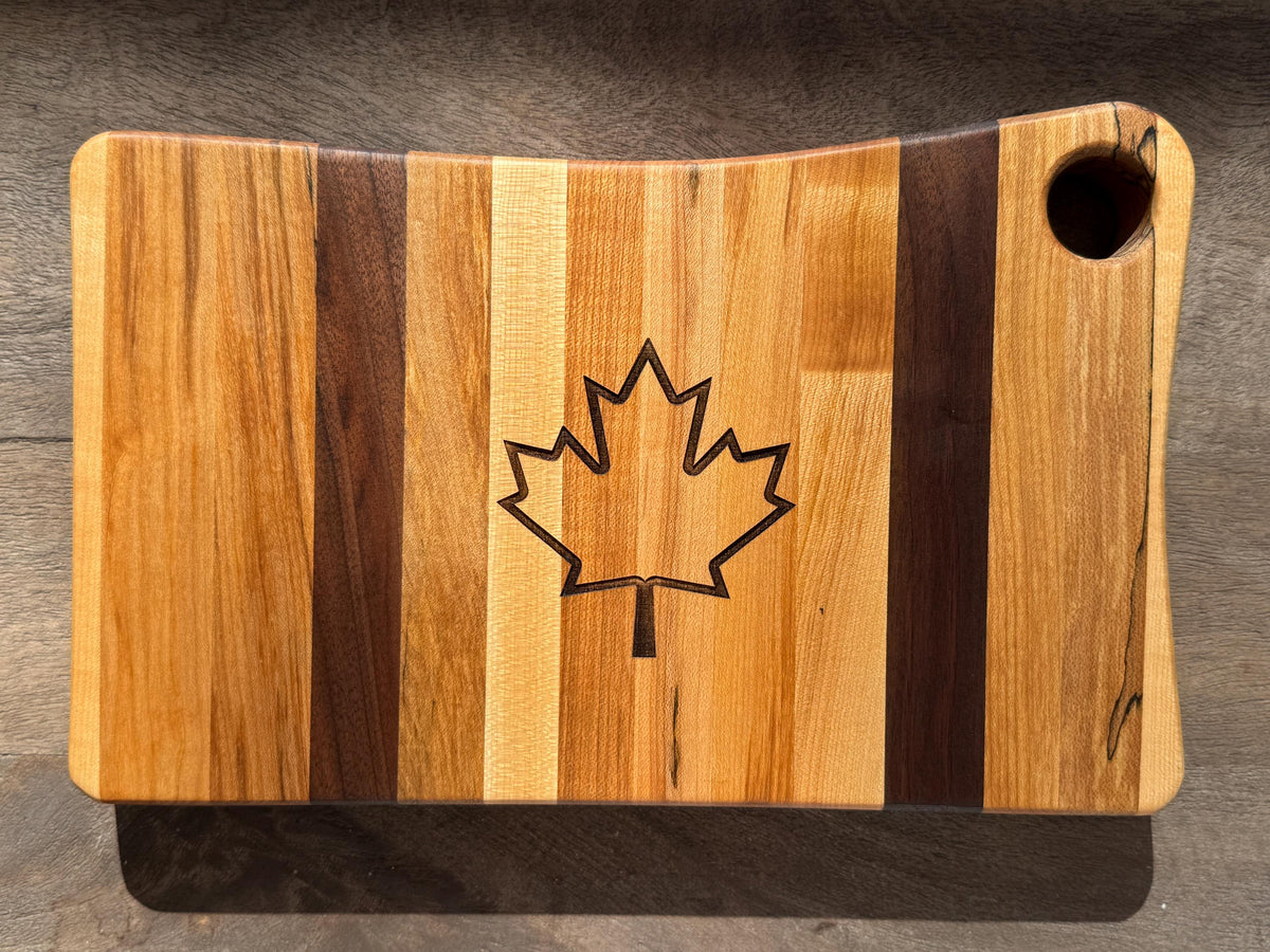 Canadian Flag Cutting Board and Serving Board