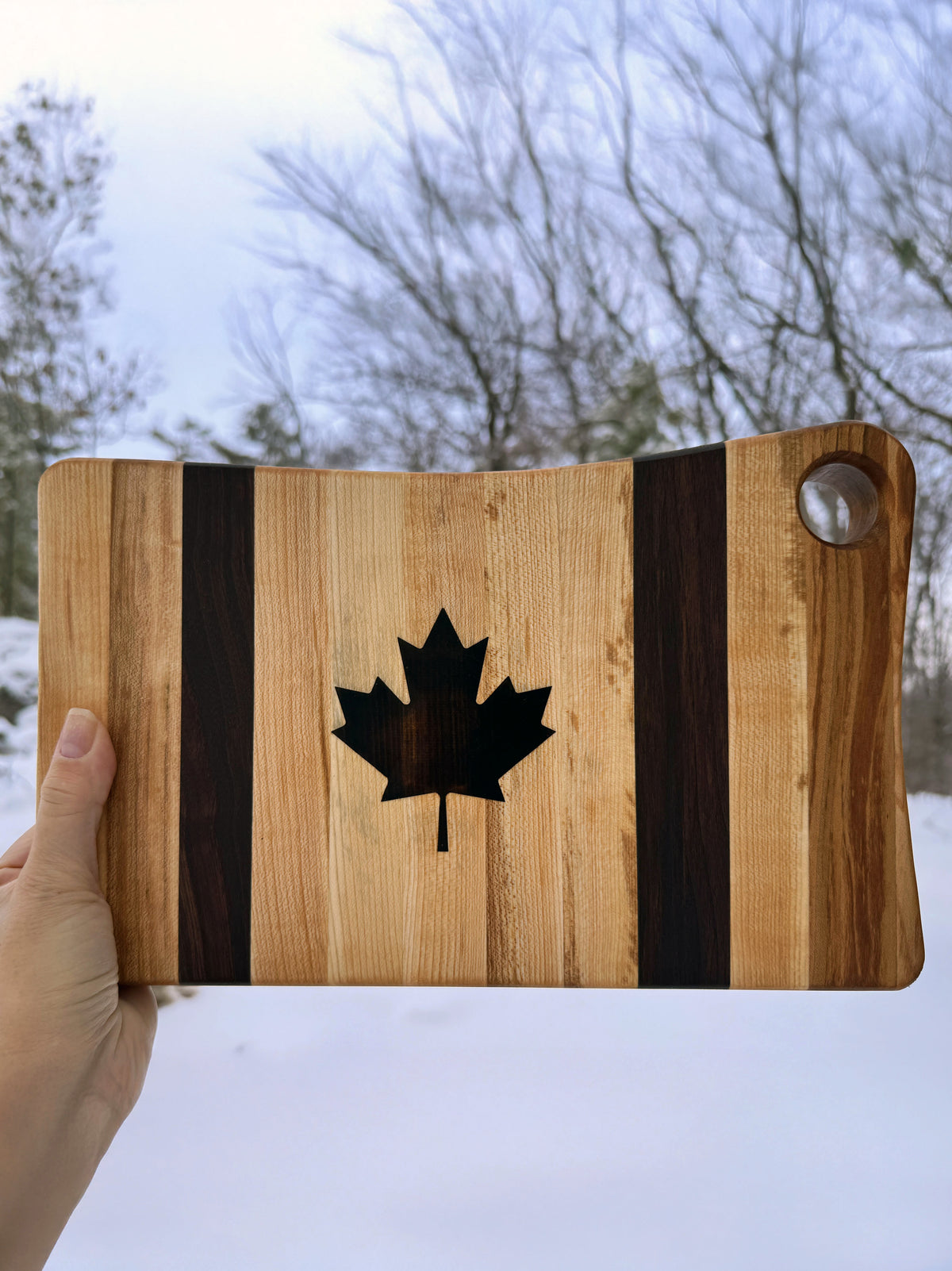 Canadian Flag Cutting Board and Serving Board