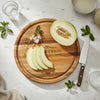 The Round 12x12 Edge Grain Maple Cutting Board
