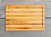Personalized Cutting Boards, End Grain Walnut and Maple Custom Engraved Boards.