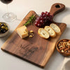 Black Walnut Live Edge Charcuterie Board with Handle | Wedding & Housewarming Gift